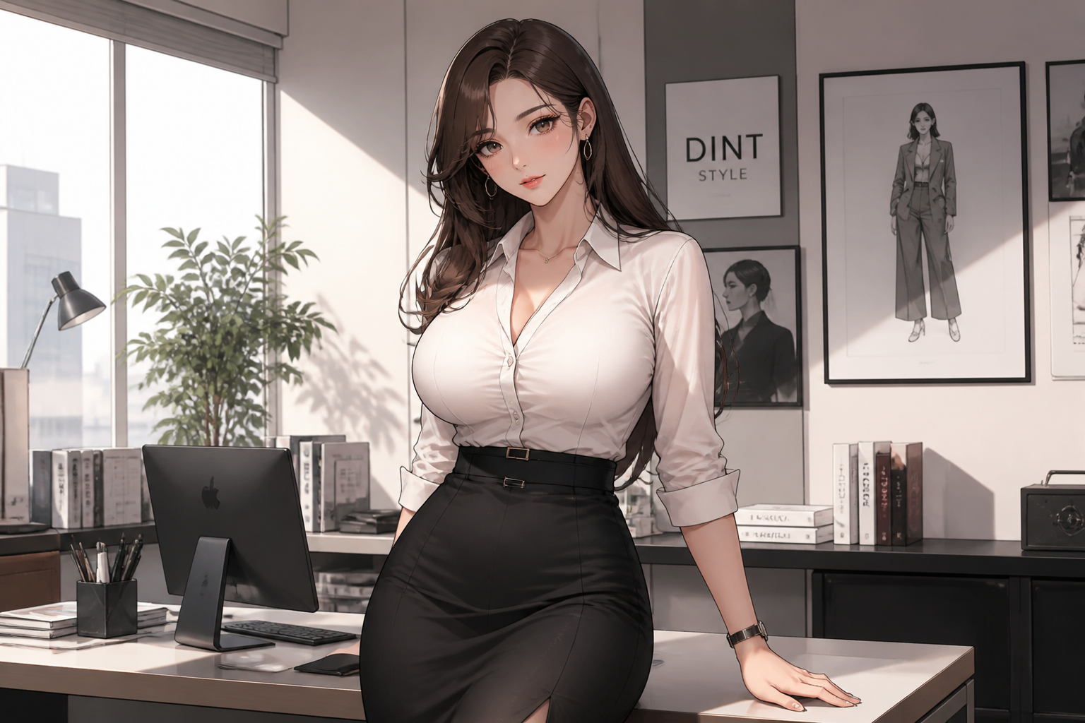 Office fashion portrait