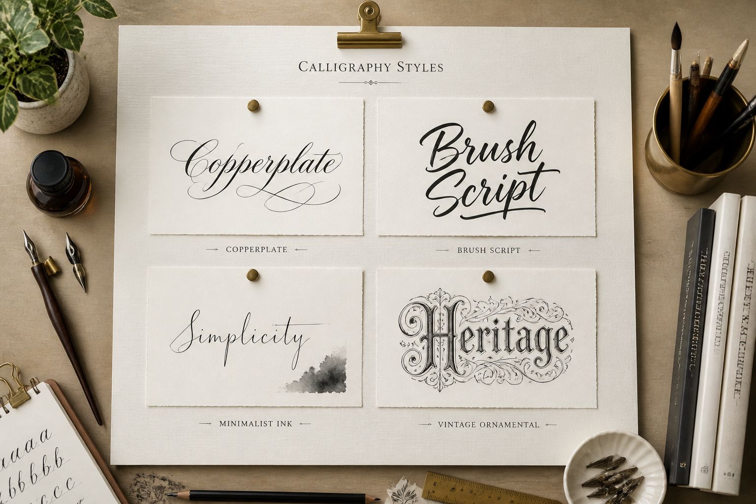 Pick a calligraphy style