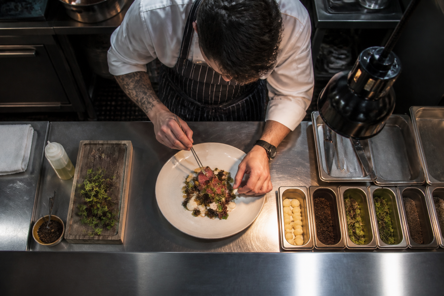 Overhead kitchen angle