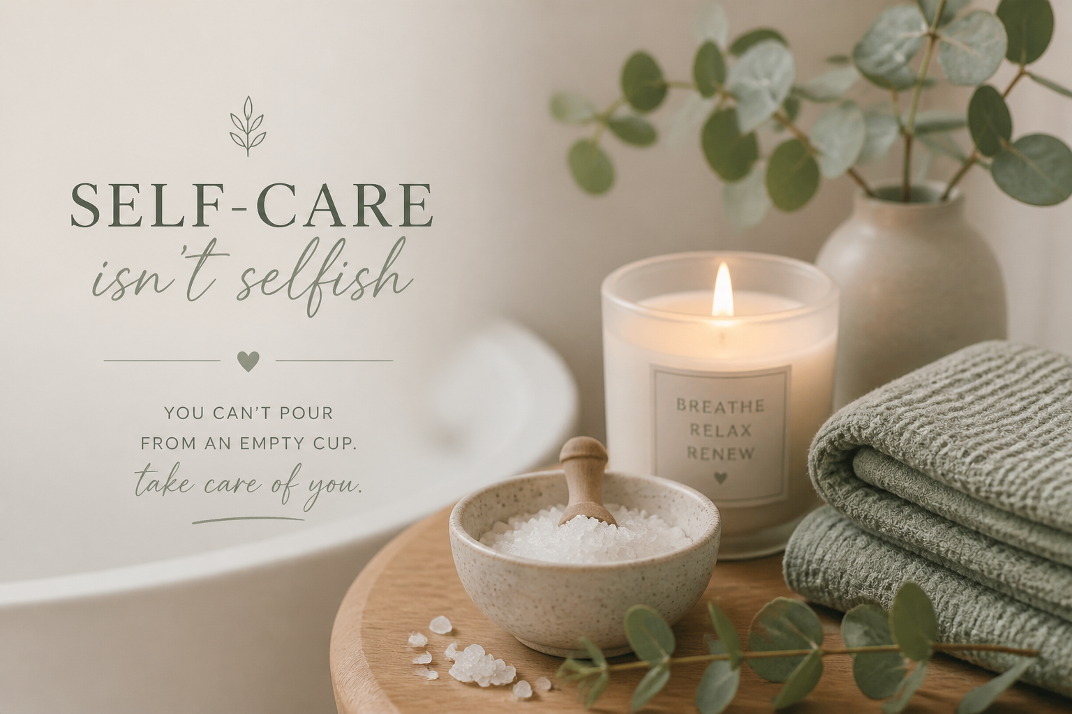 Self-care mood graphic