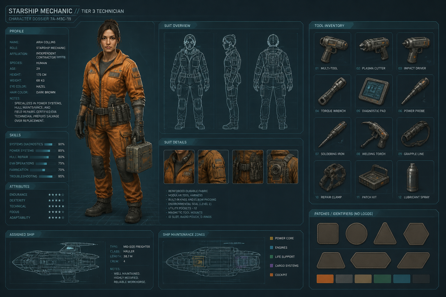 Sci-fi mechanic profile
