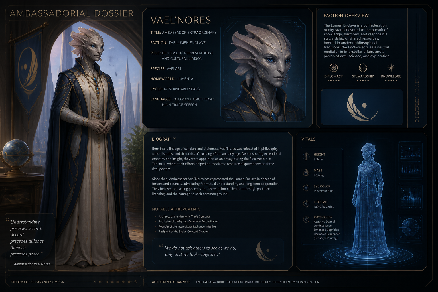 Space diplomat profile