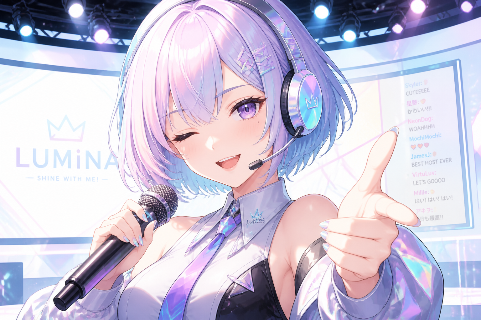 Virtual idol host
