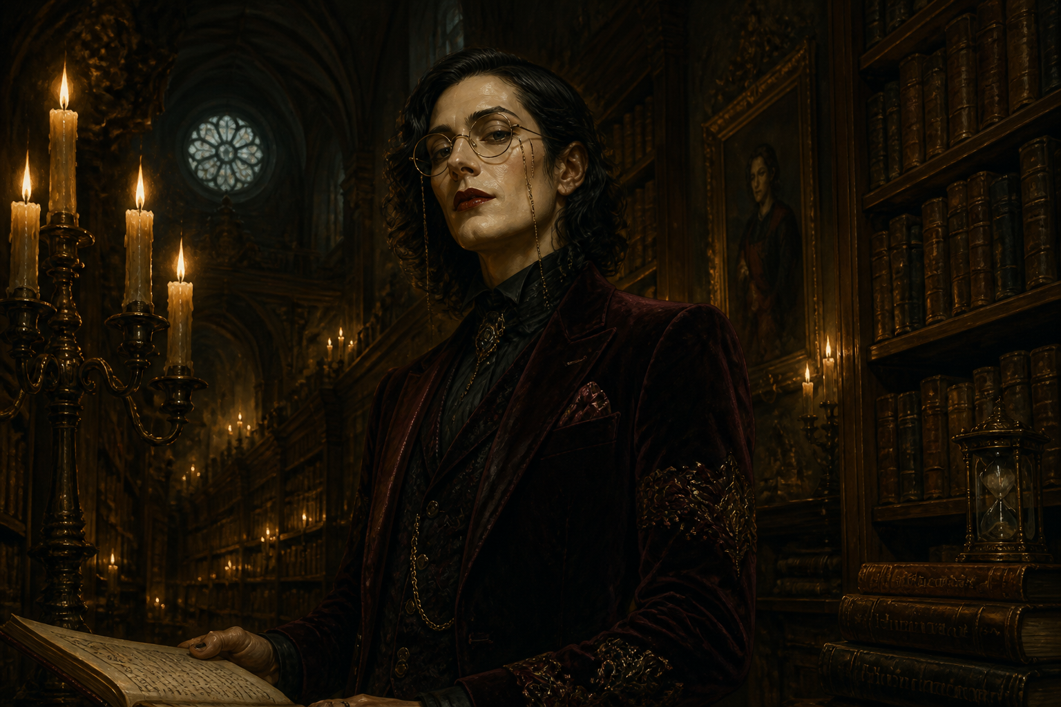 Gothic librarian narrator