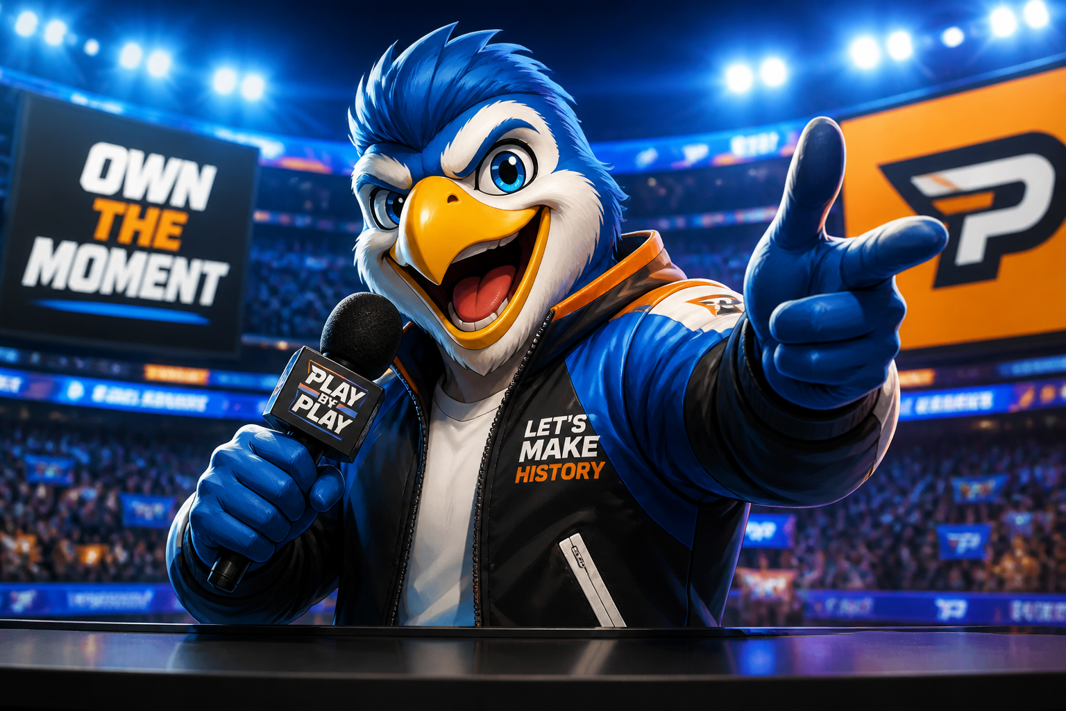 Sports commentator persona