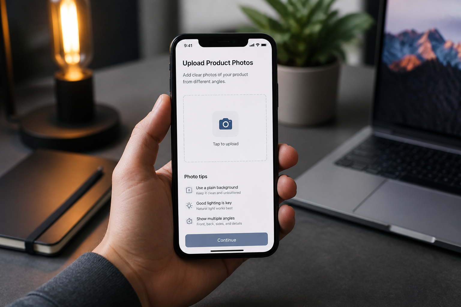 Upload your product photo