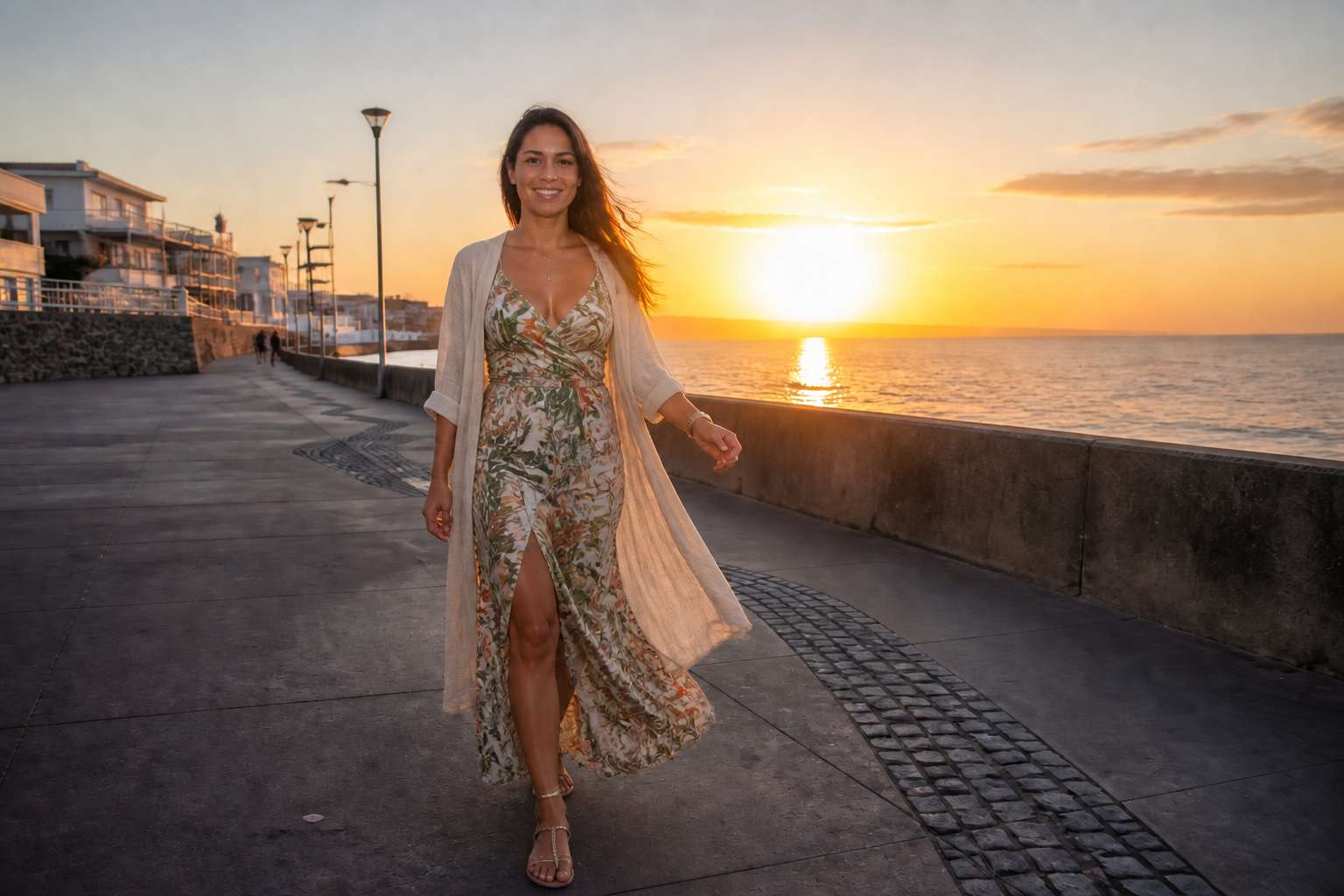 Beach vacation dress (after)