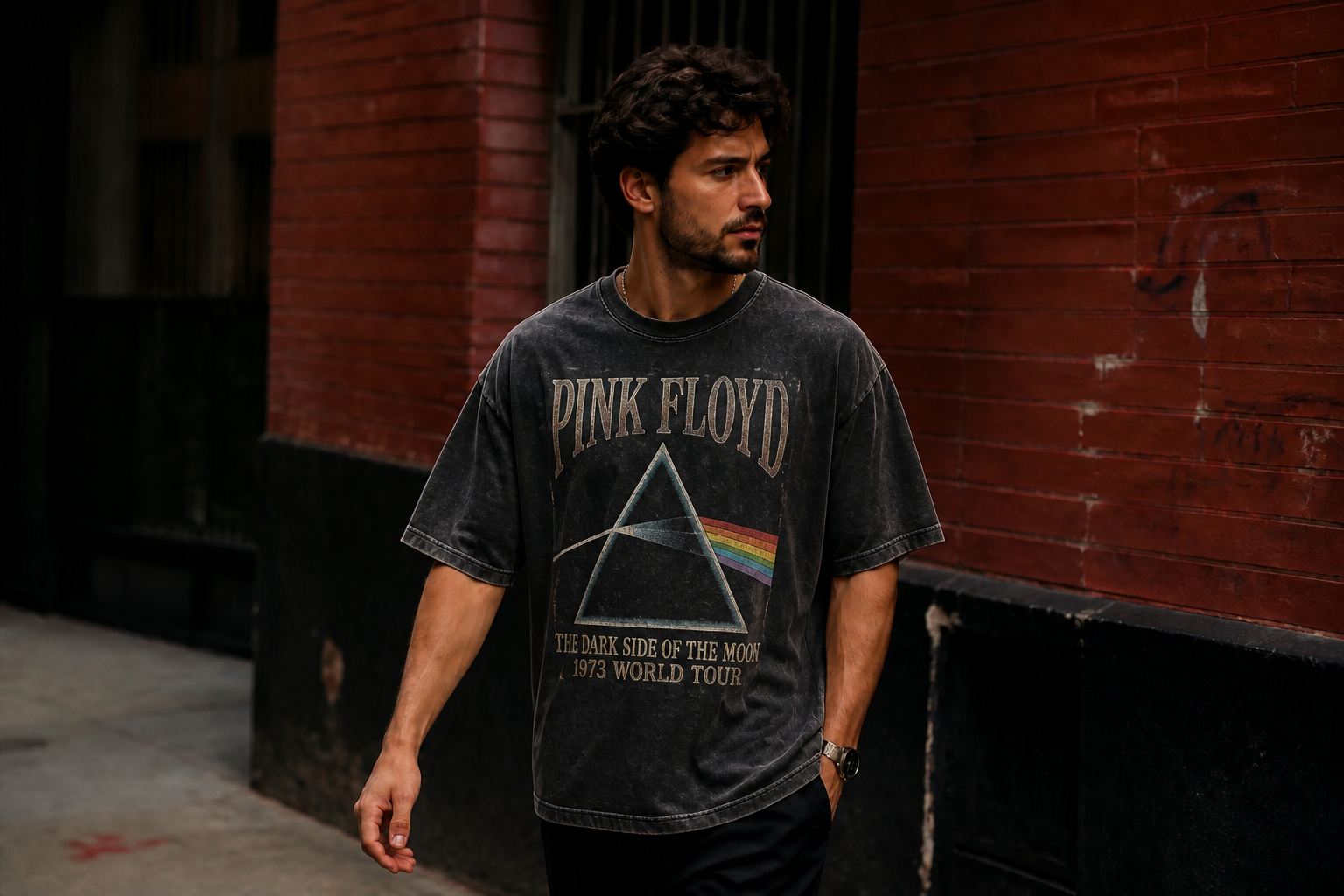 Vintage washed tee (after)