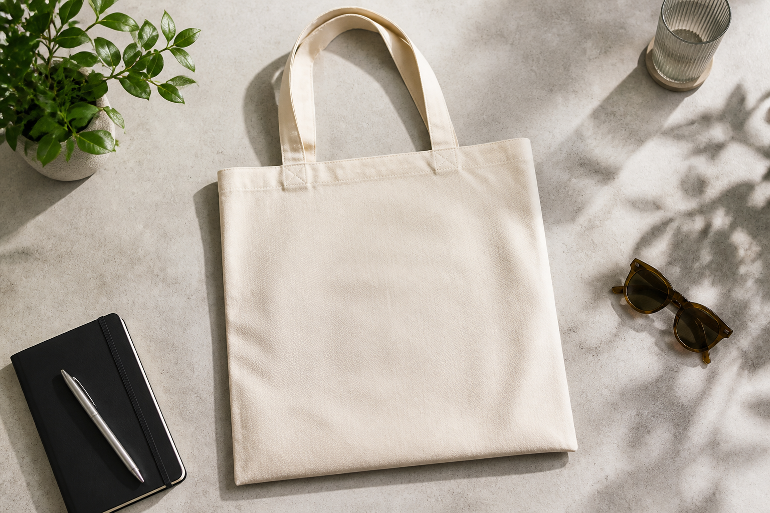 Botanical tote design (before)