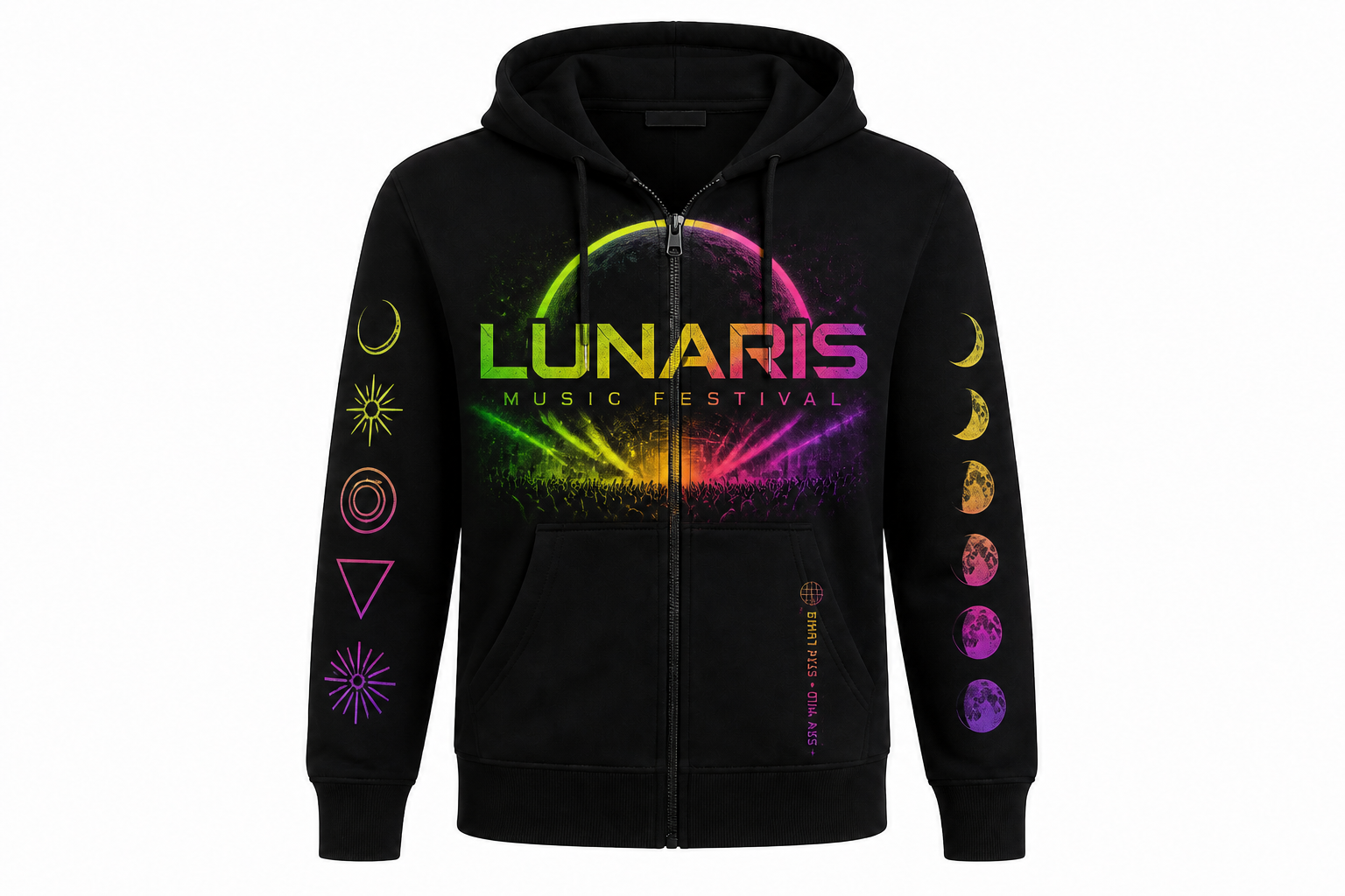 Festival zip hoodie (after)
