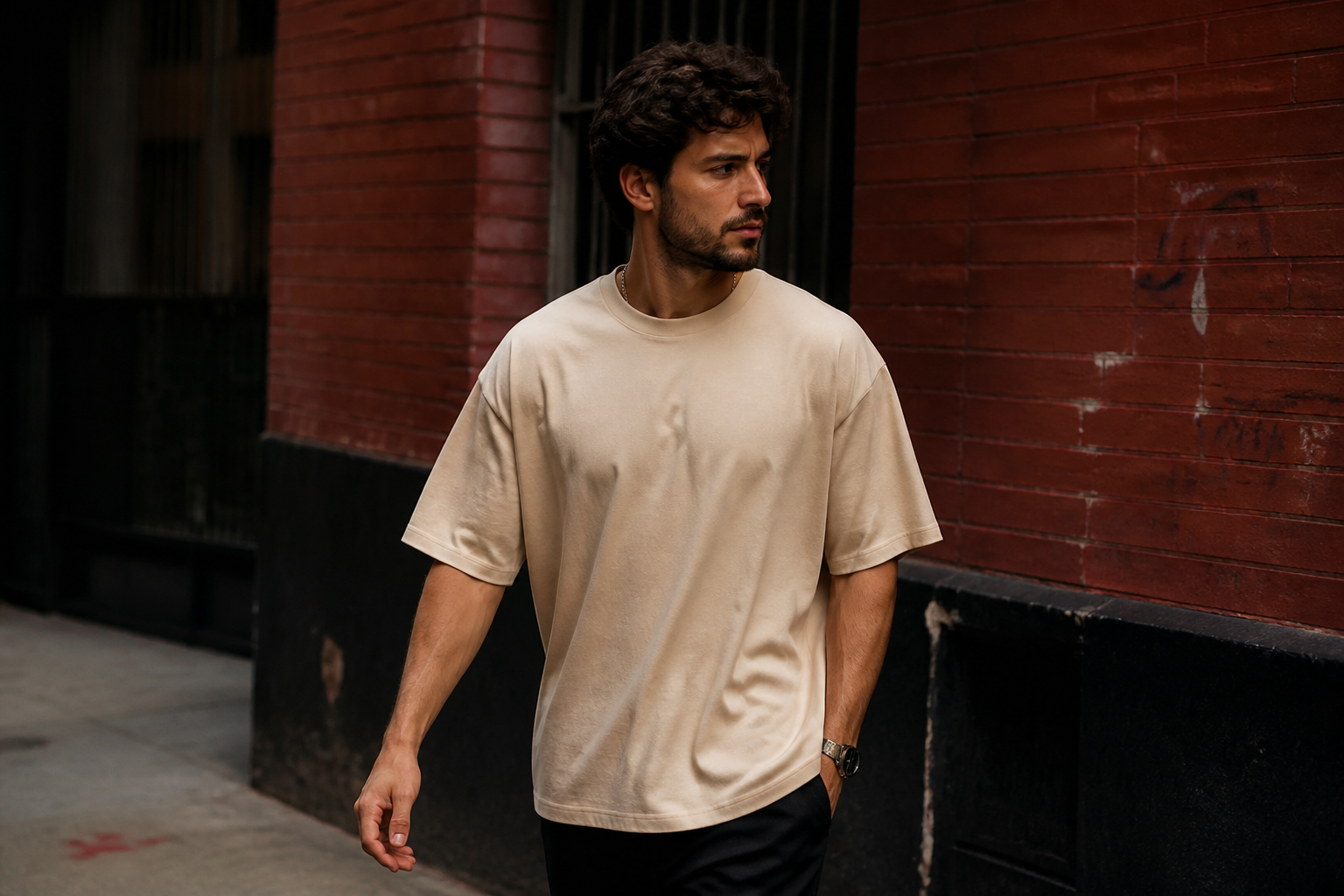 Vintage washed tee (before)