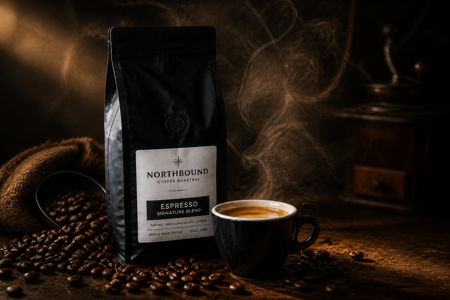 Moody espresso editorial (after)