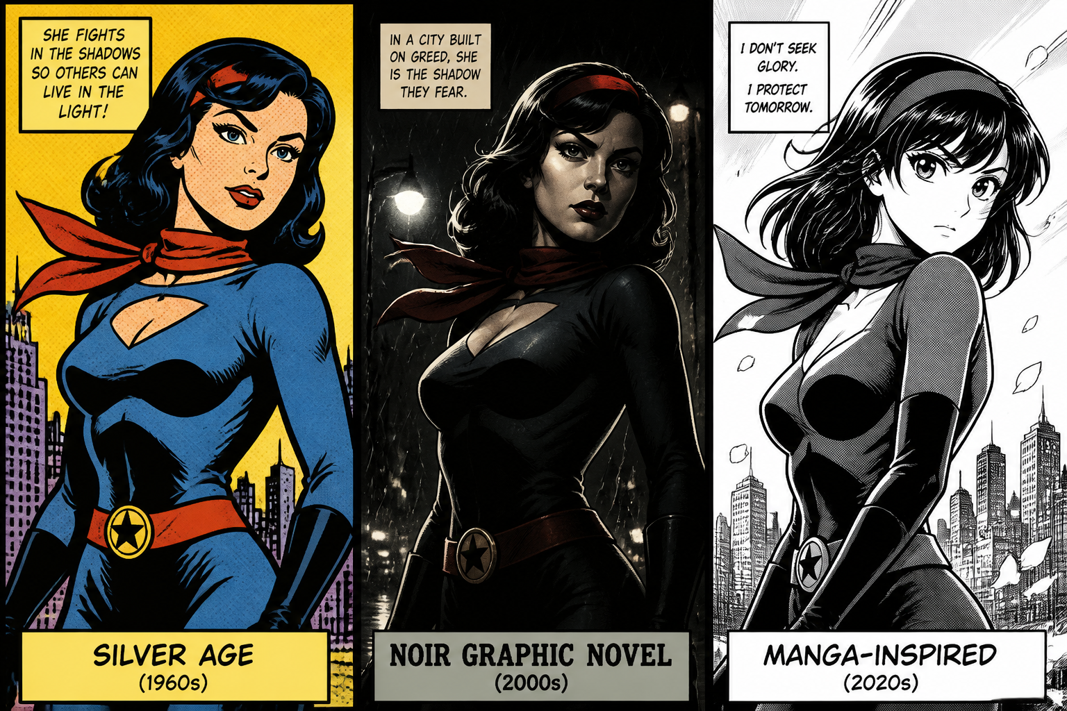 Multiple Comic Styles