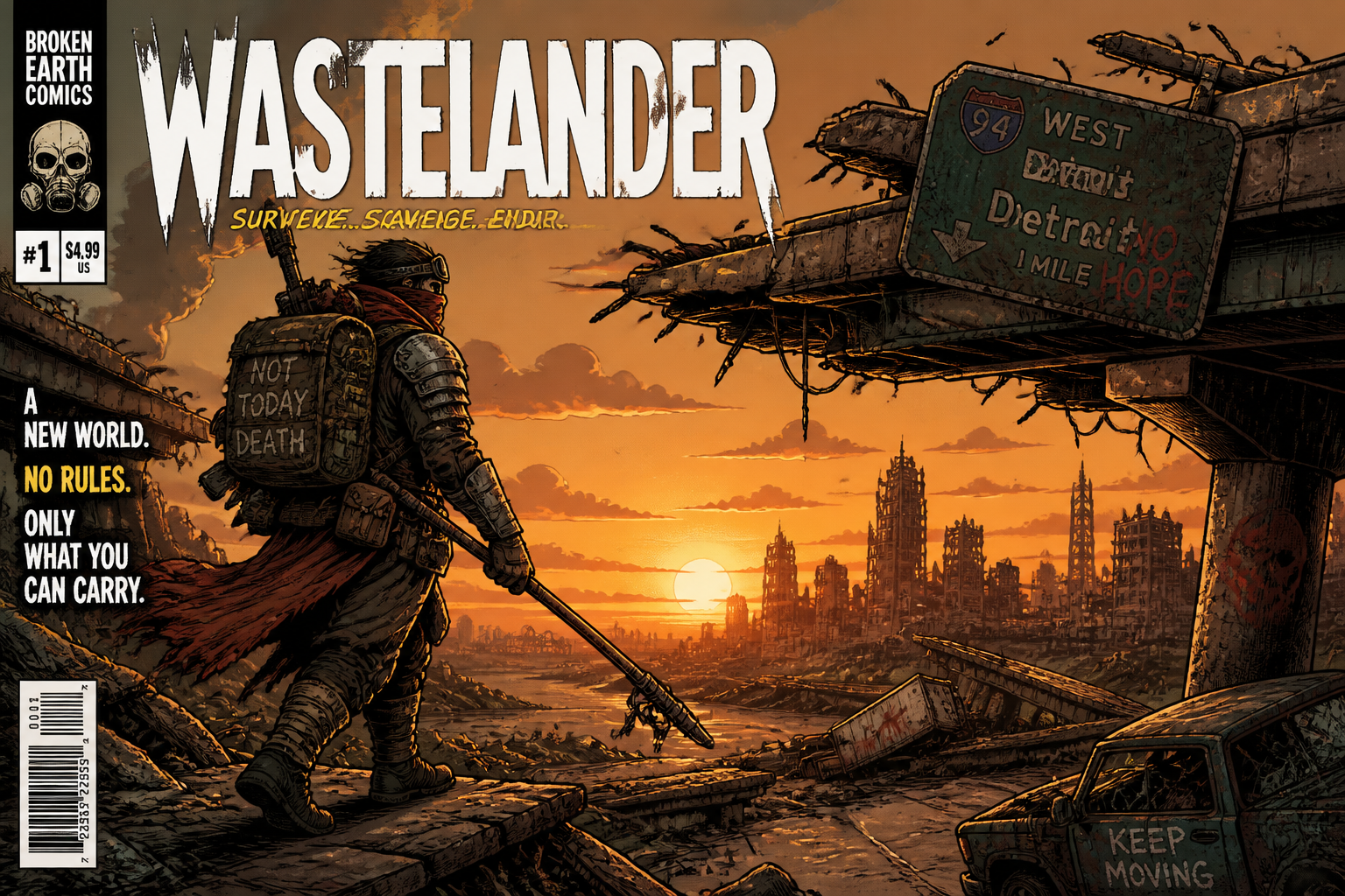 Post-apocalyptic highway cover