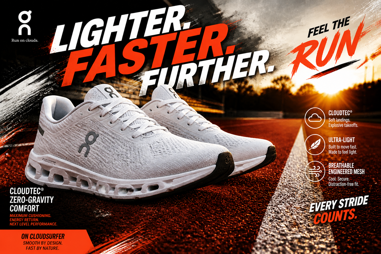 Sportswear ad poster (after)