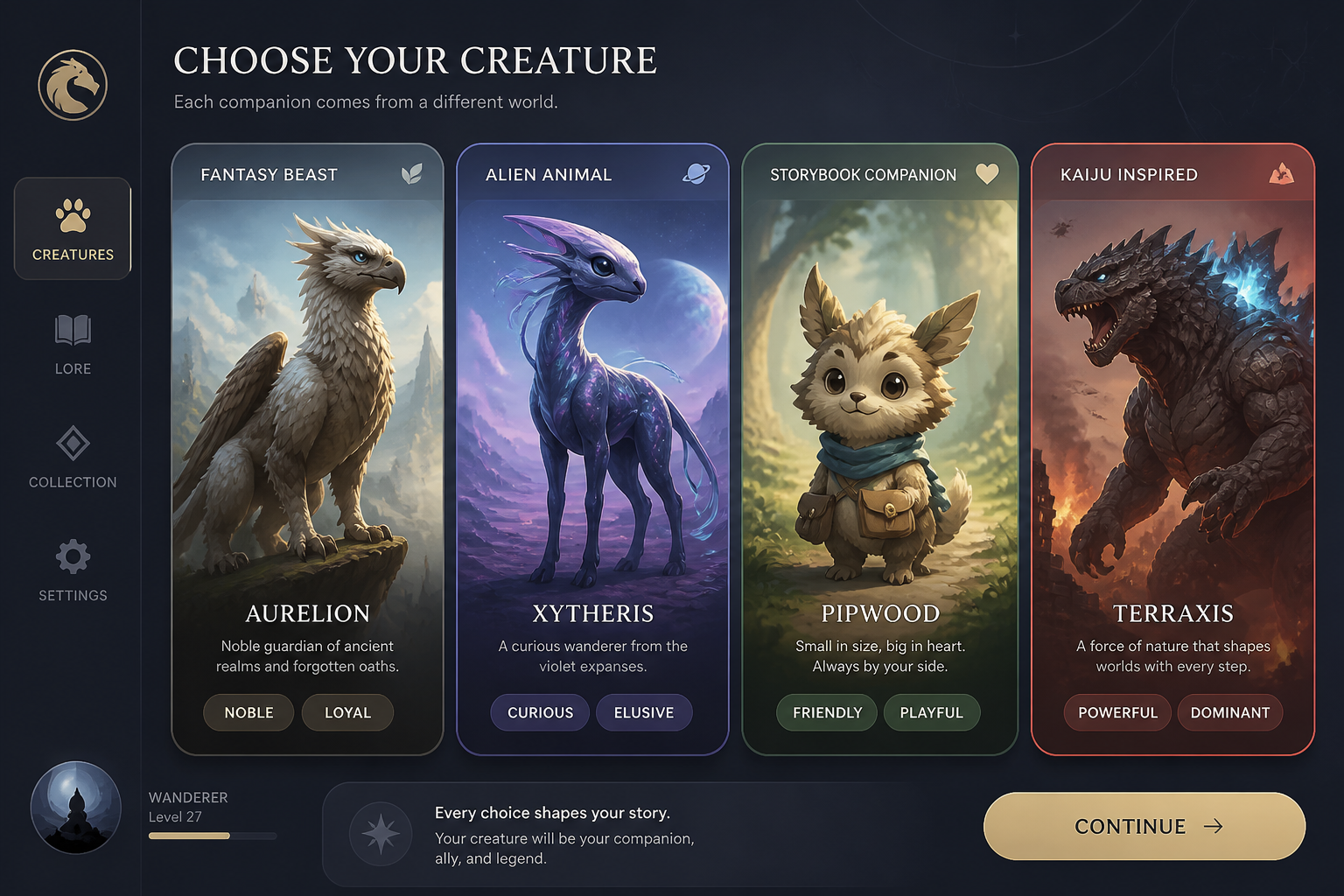 Start With A Creature Style