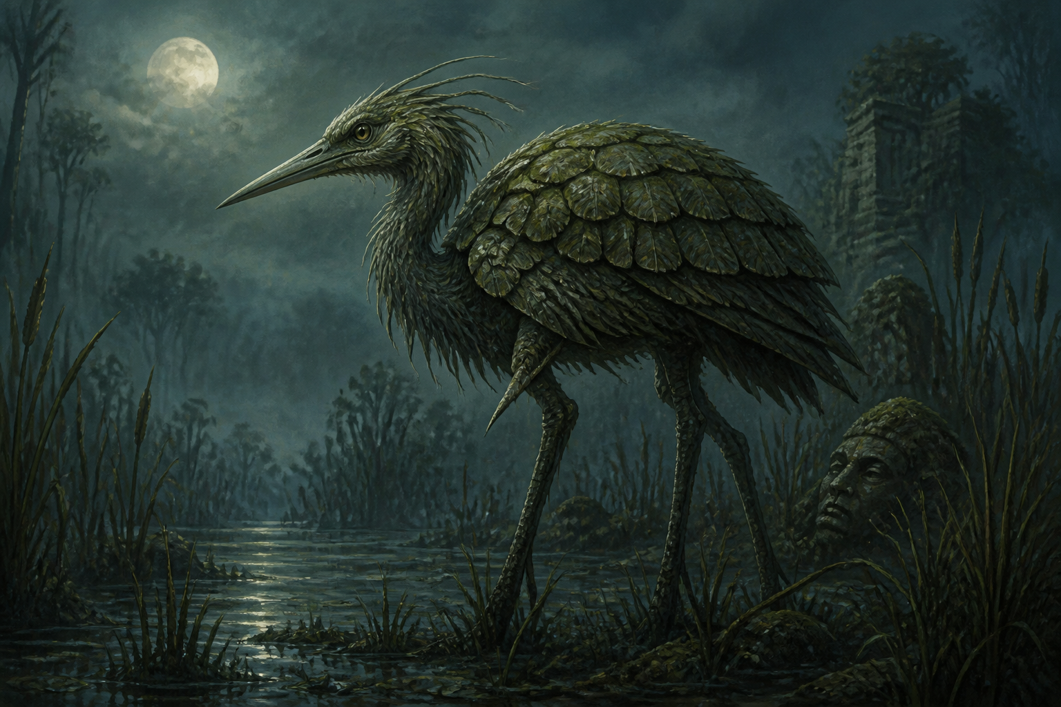 Swamp shell-bird