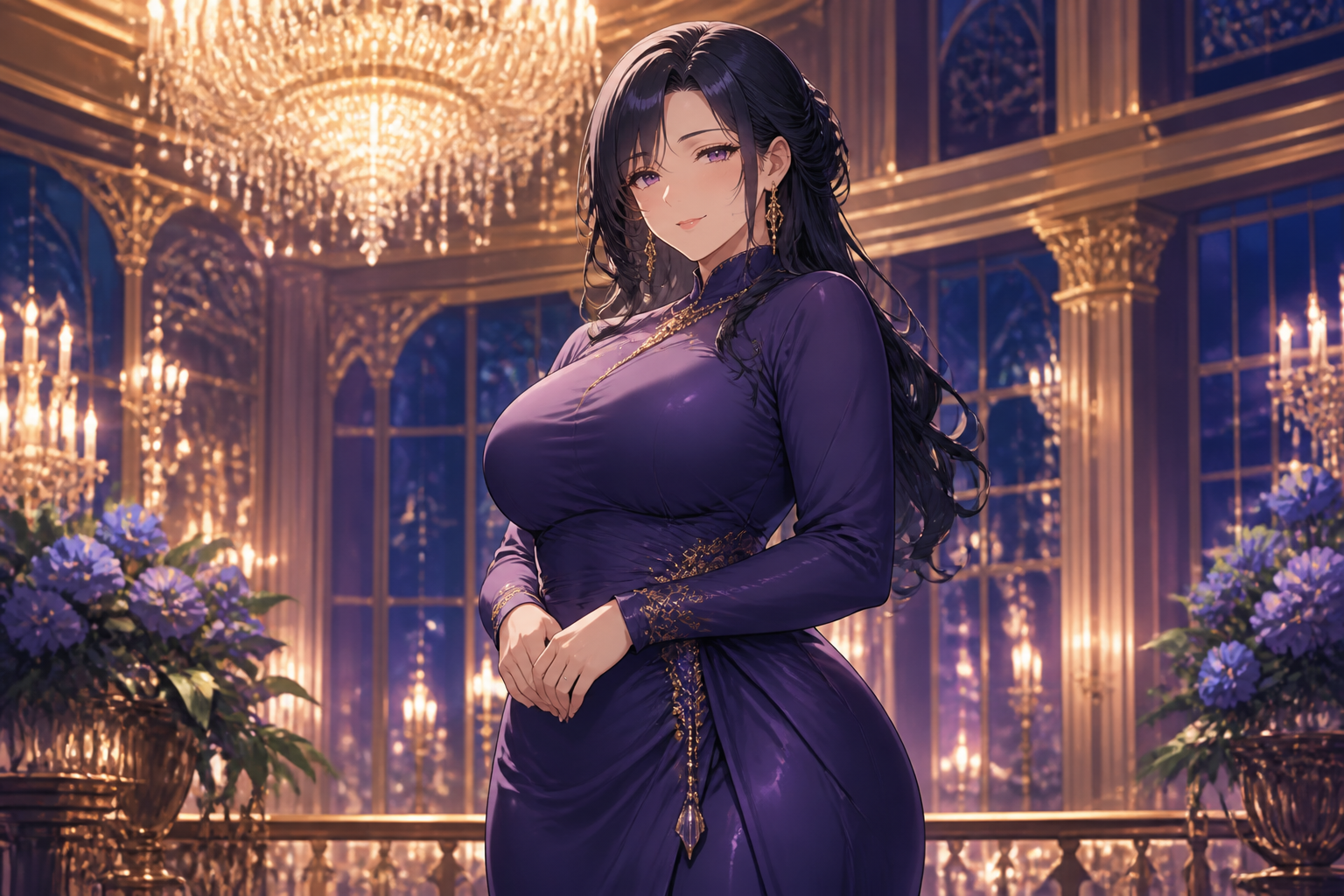 Elegant ballroom poster art