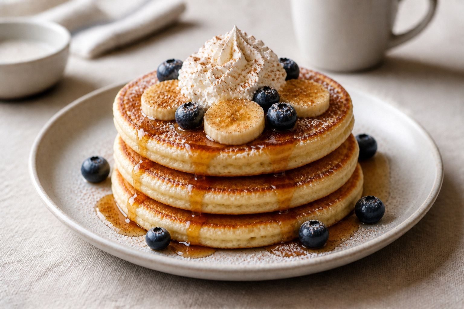 Loaded dessert pancakes (after)