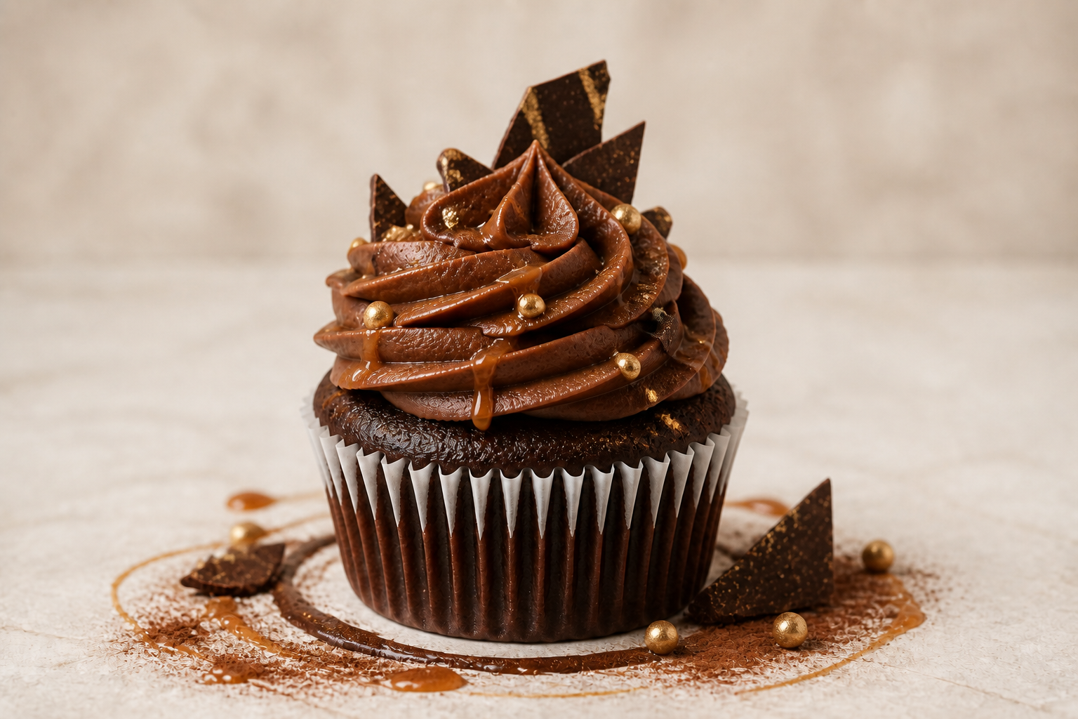 Luxury chocolate cupcake (after)