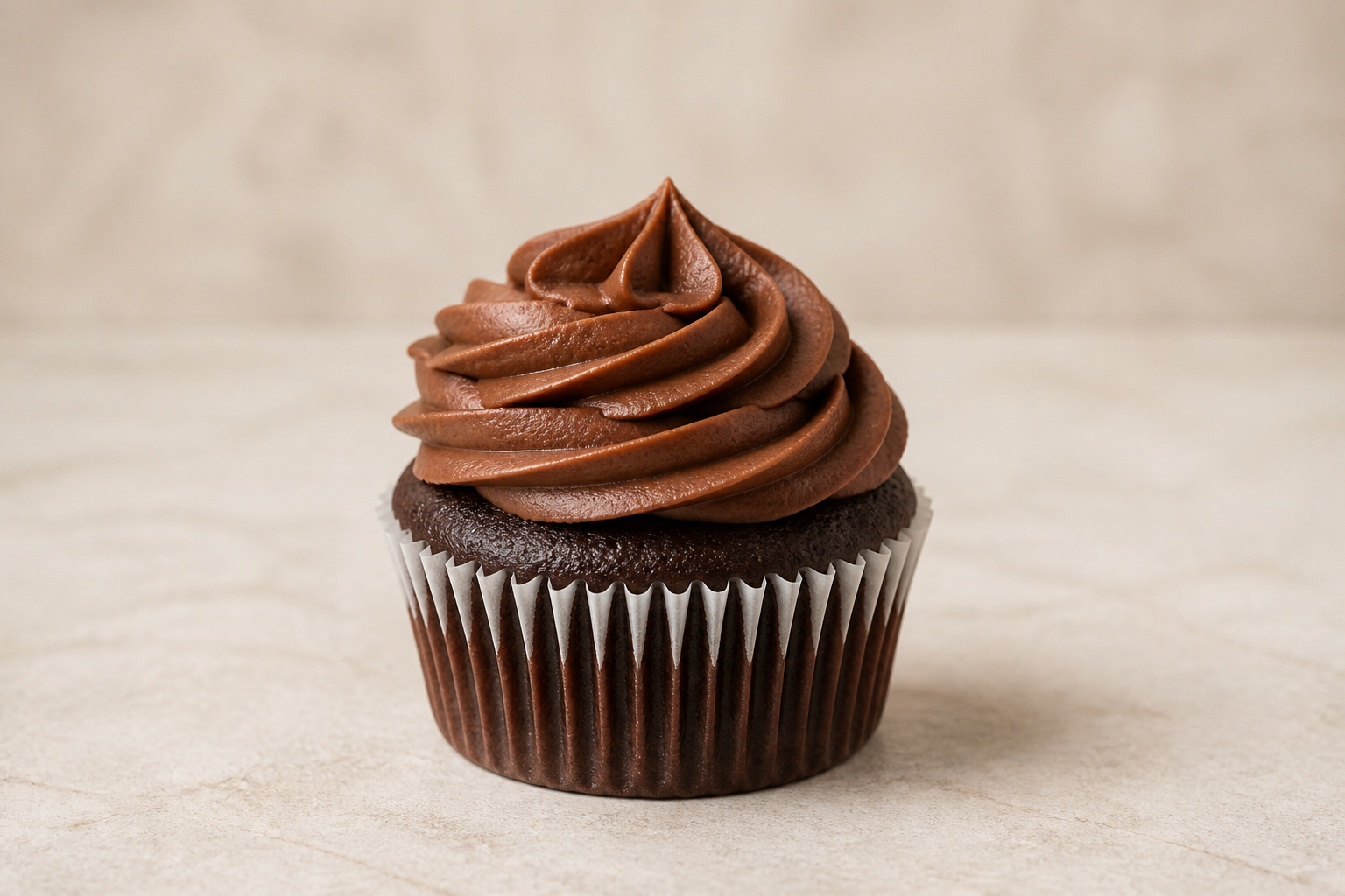 Luxury chocolate cupcake (before)