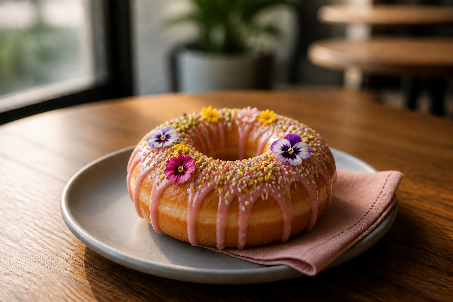 Styled sprinkle donut (after)