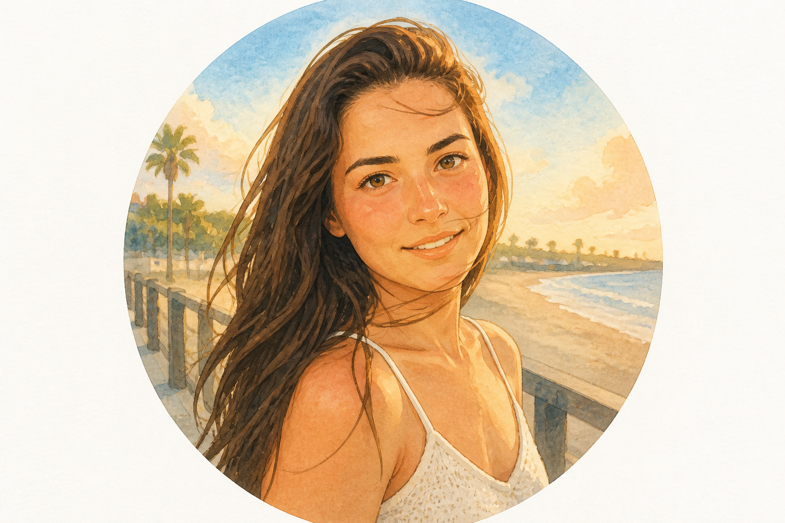Ghibli watercolor PFP (after)