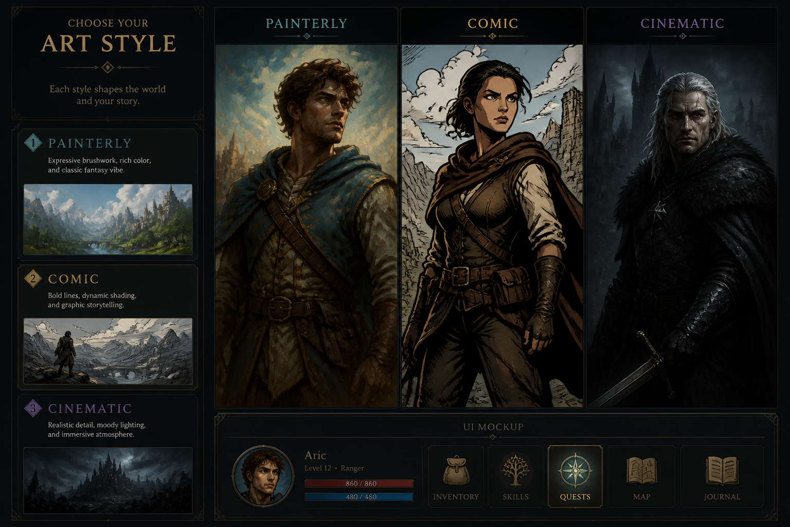 Pick a fantasy style