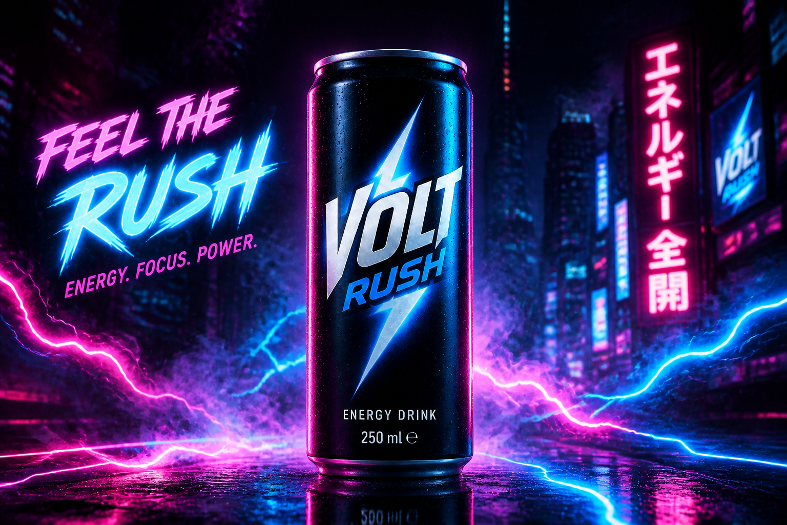 Neon energy drink promo (after)