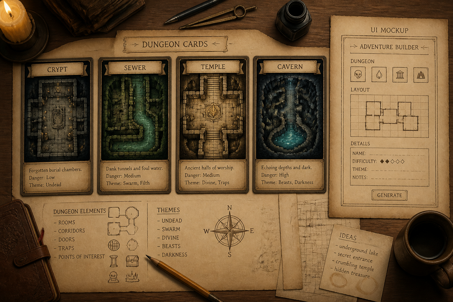 Pick a dungeon style