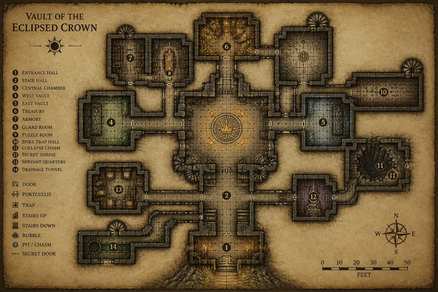 Readable top-down layouts