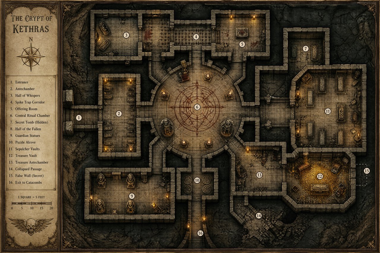 AI Dungeon Map Generator