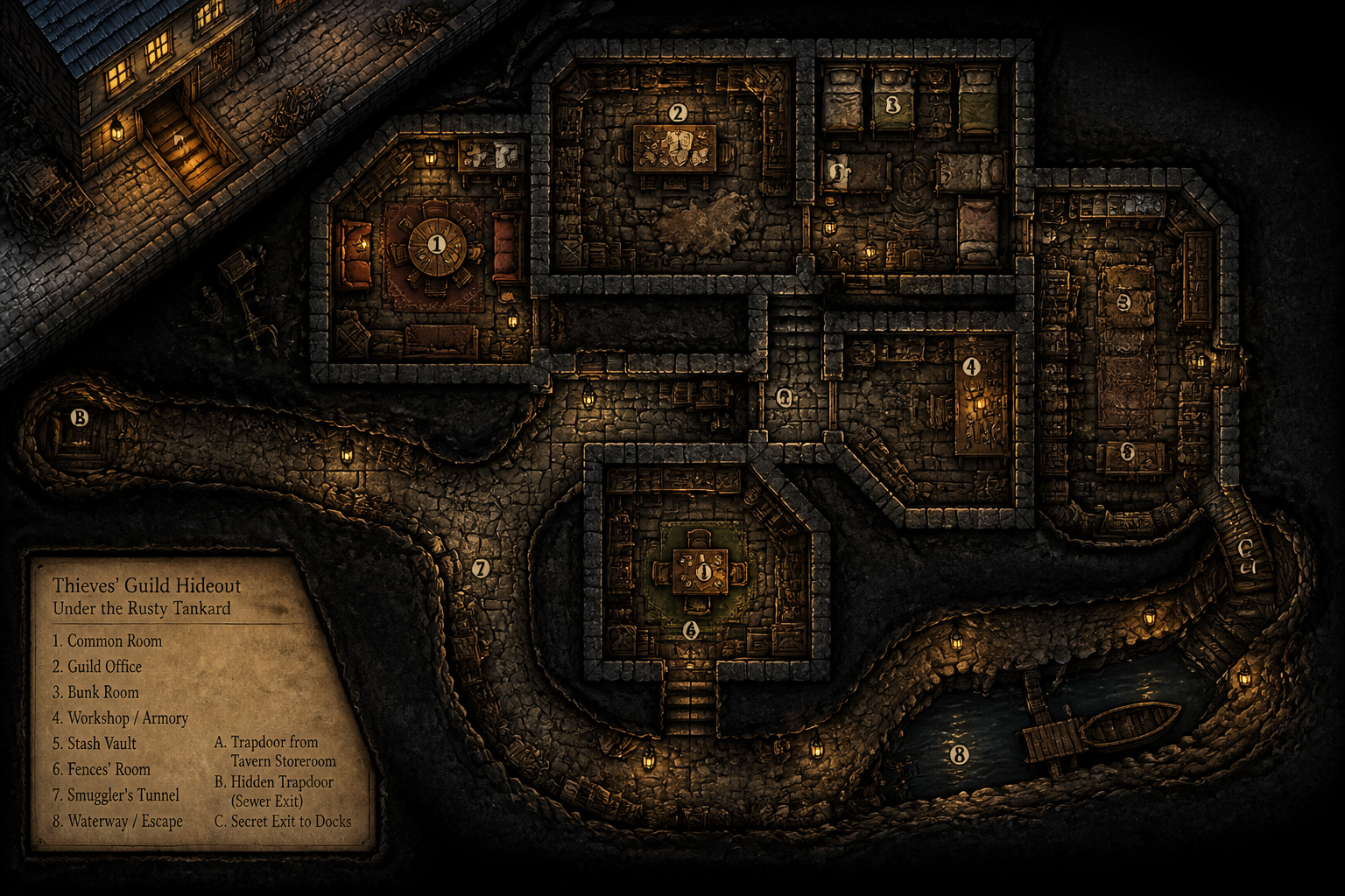 Thieves guild hideout