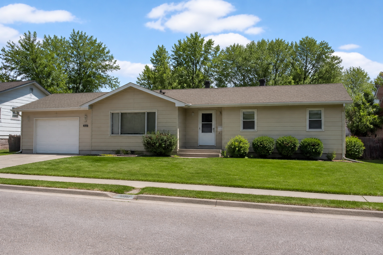 Contemporary curb appeal (before)