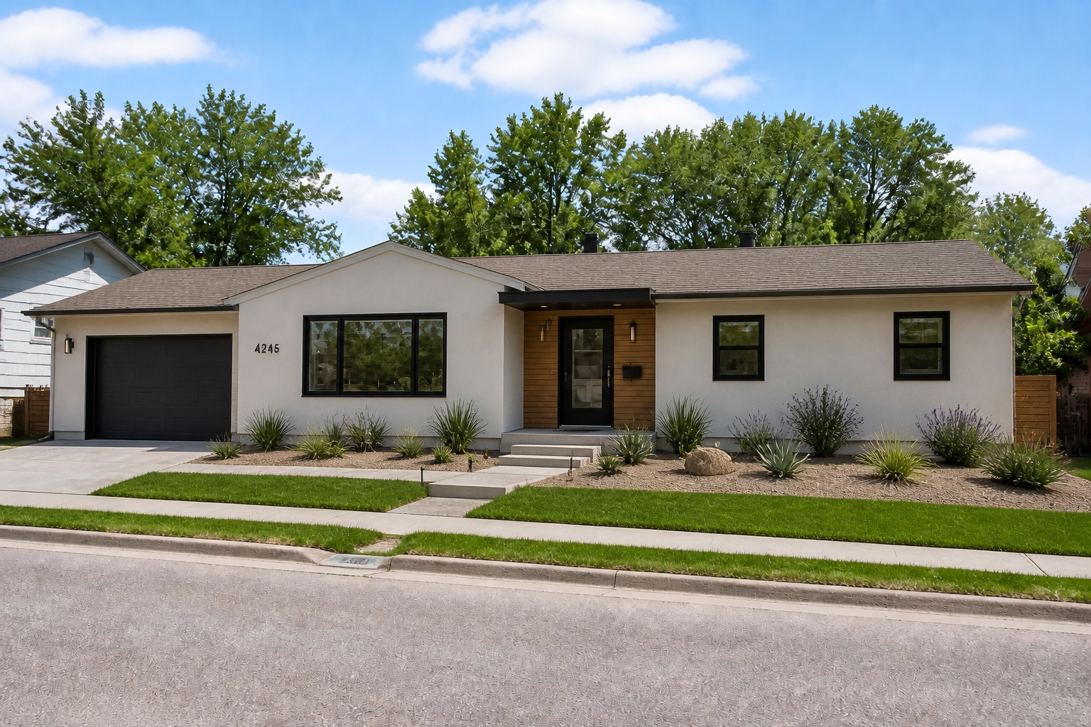 Contemporary curb appeal (after)