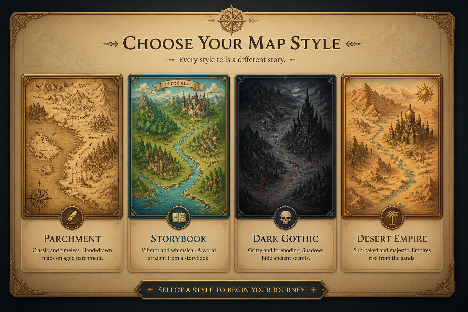Pick a map style