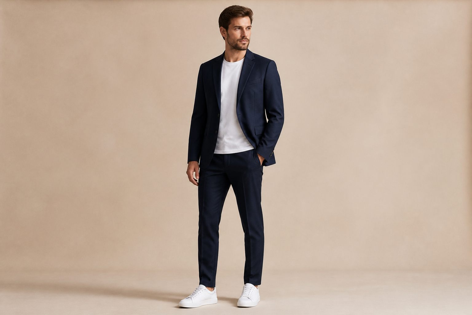 Modern menswear ad (before)
