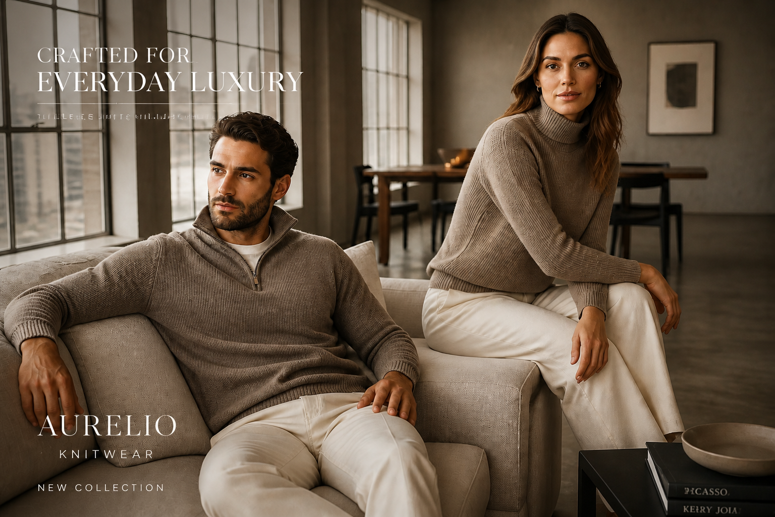 Knitwear lifestyle ad (after)