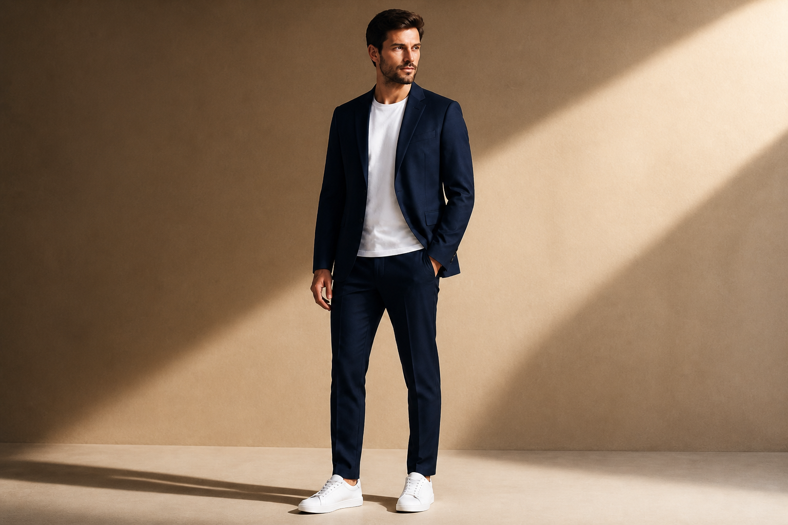 Modern menswear ad (after)