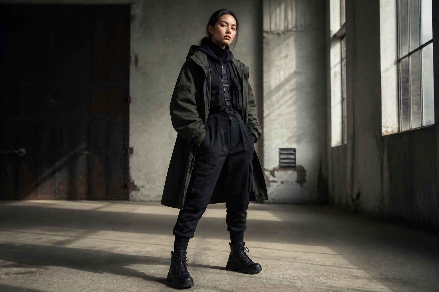 Utilitarian warehouse look