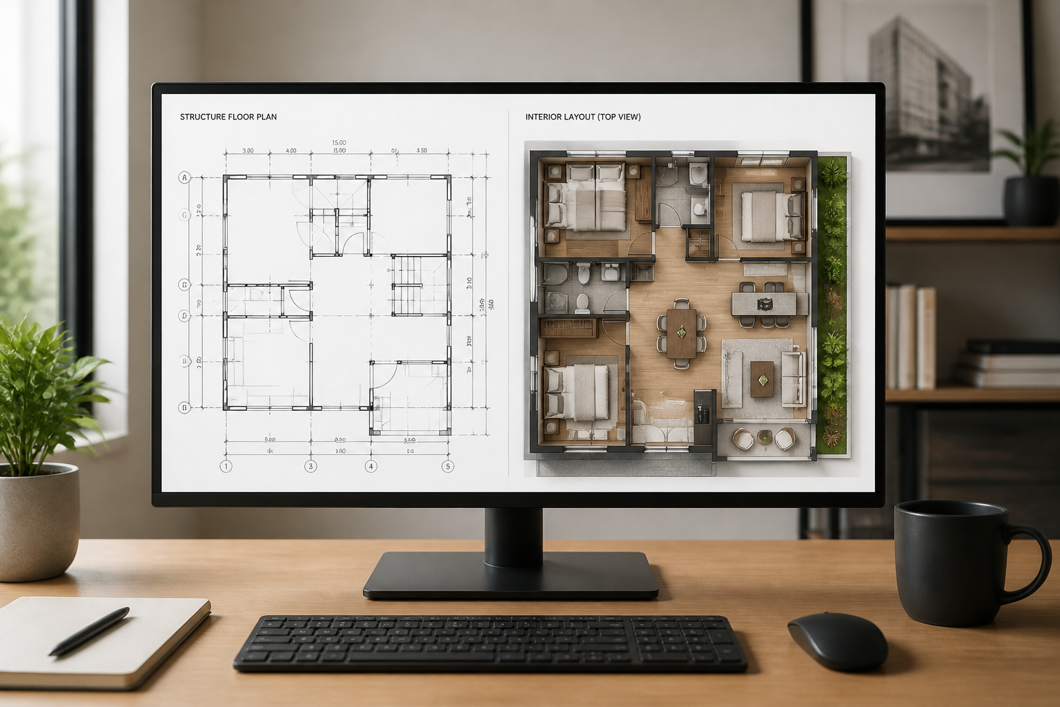 Review the generated layout