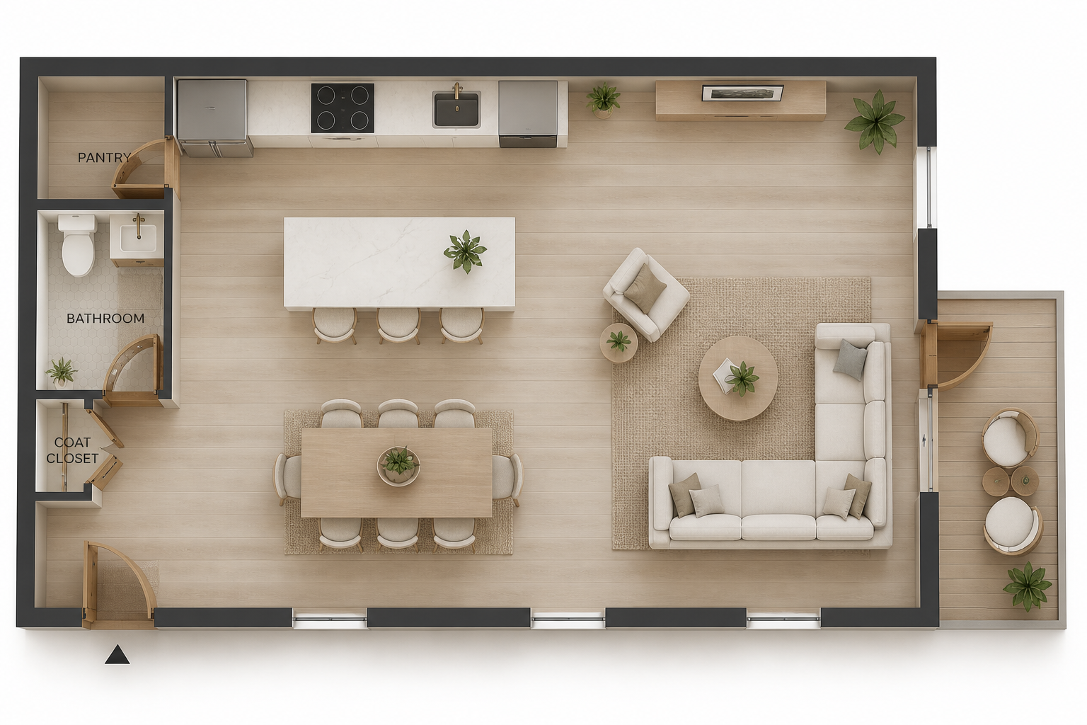 Preview different interior styles (after)