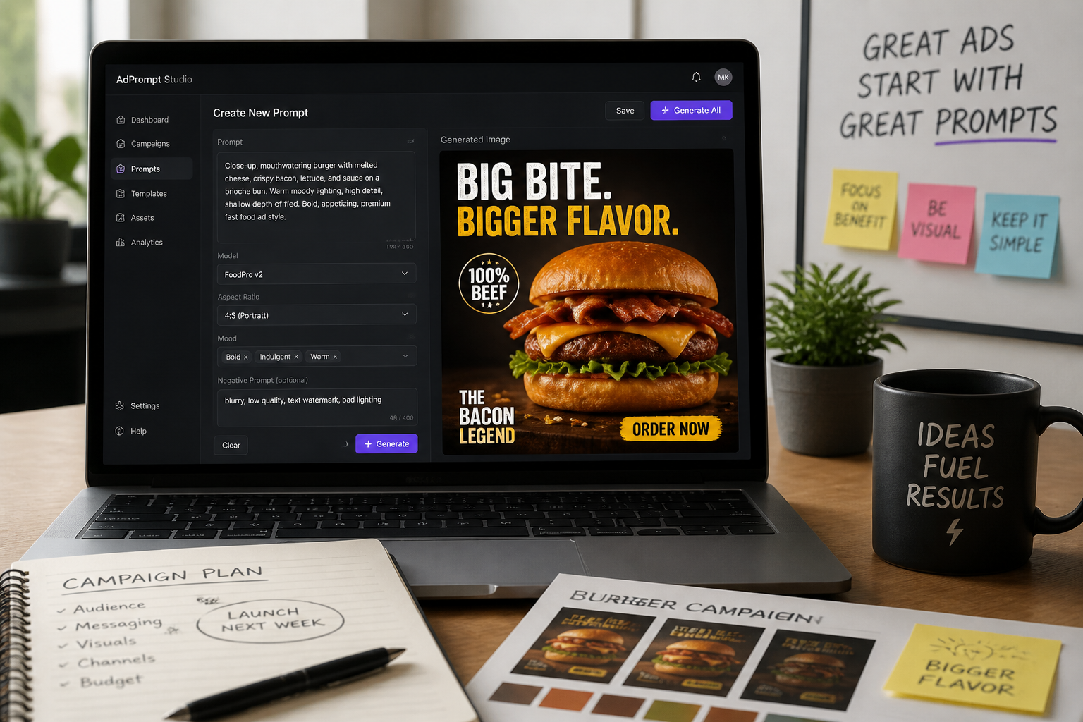 Prompt-friendly for marketers