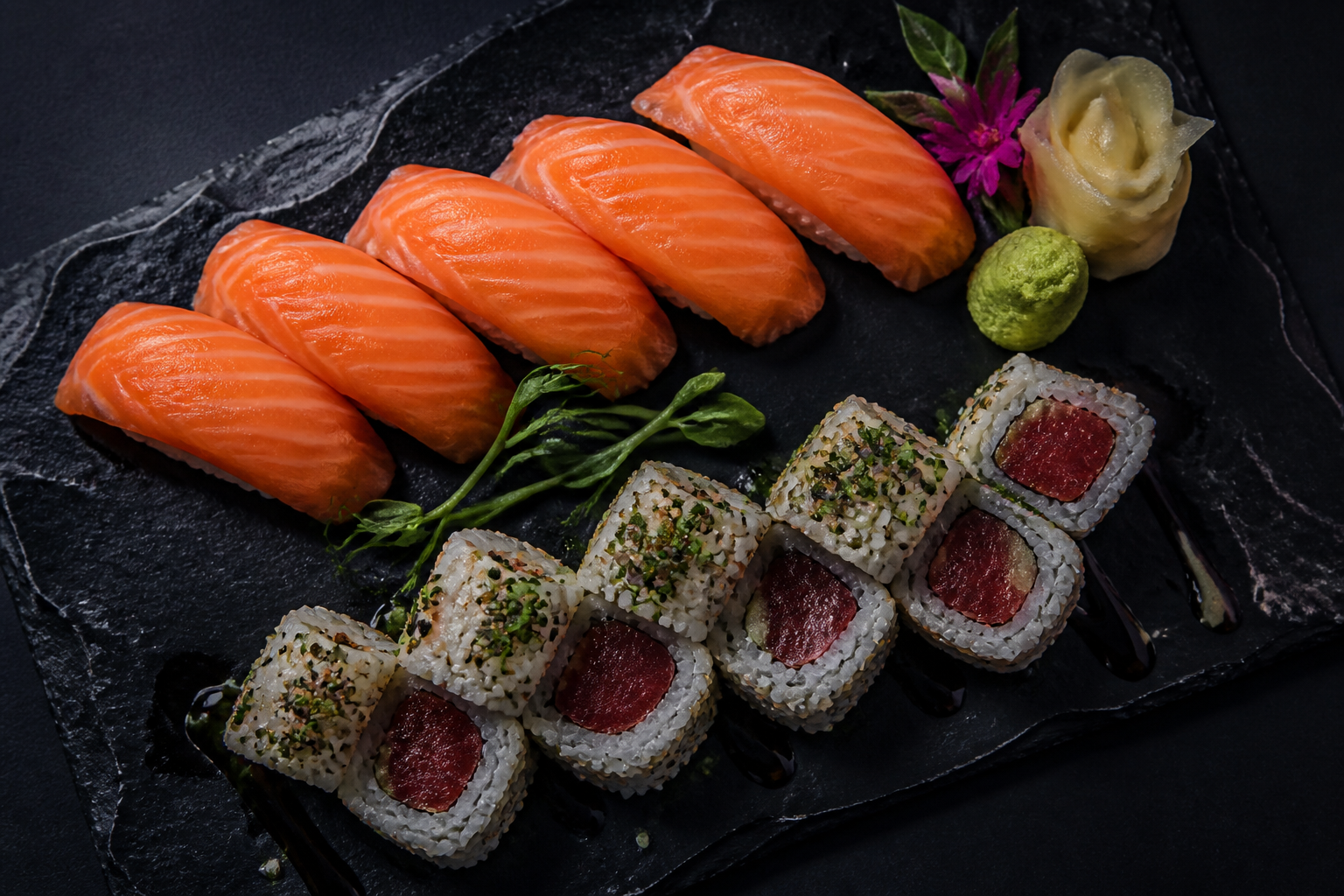 Luxury sushi platter