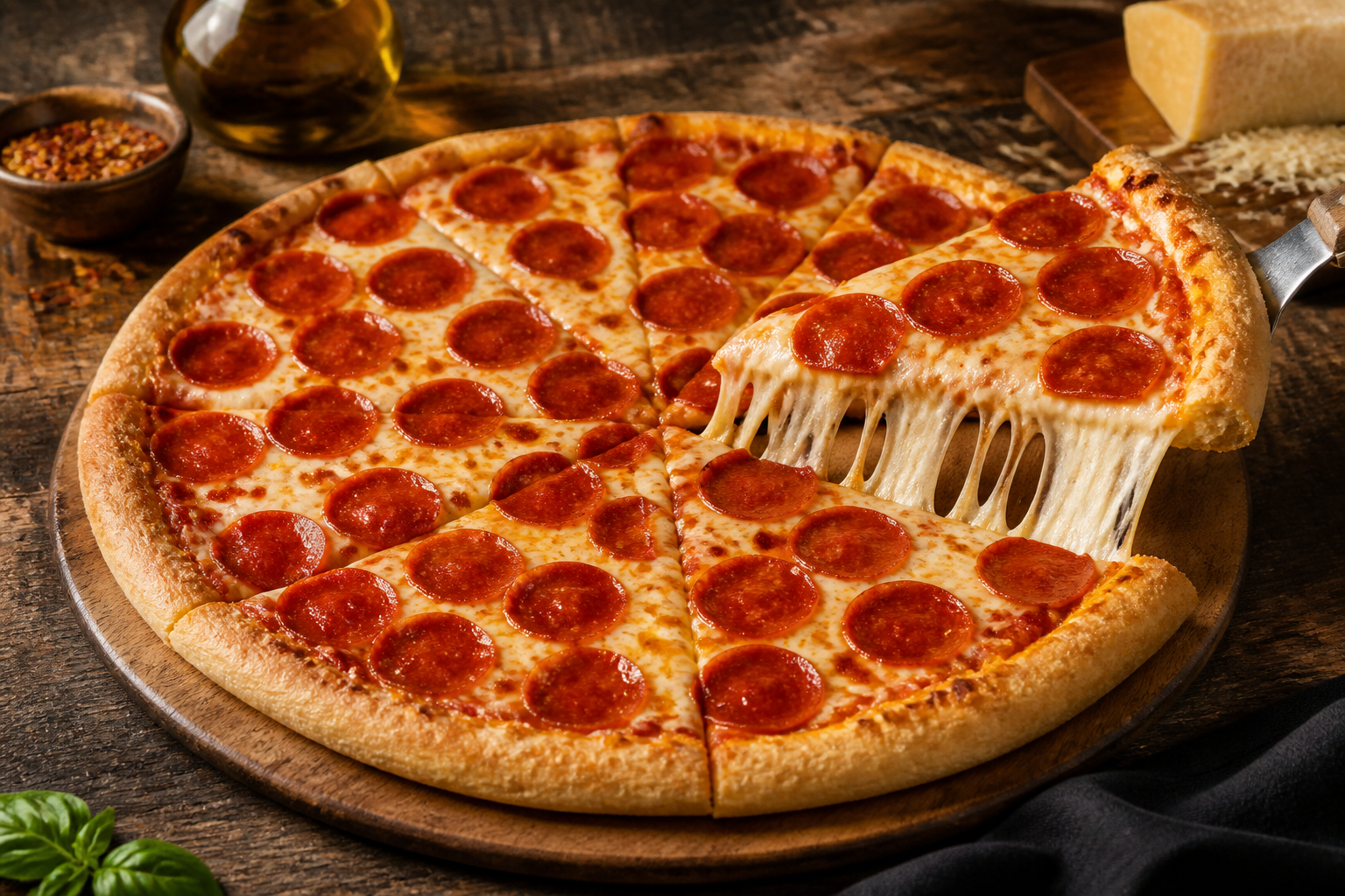 Bold pizza promo poster (before)