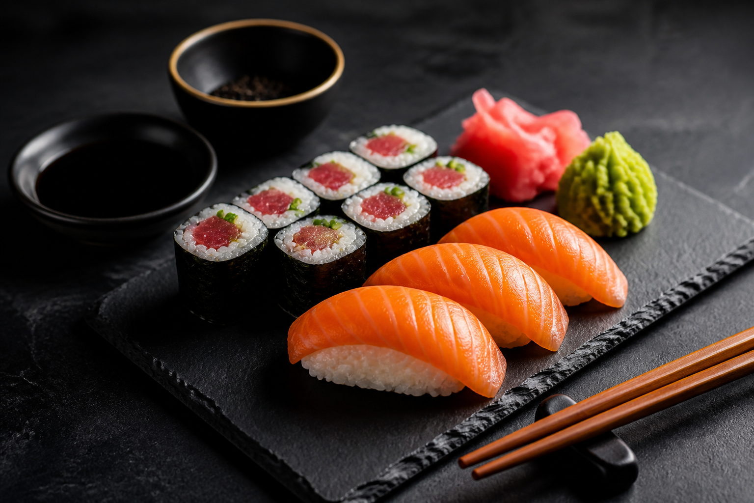 Luxury sushi poster (before)