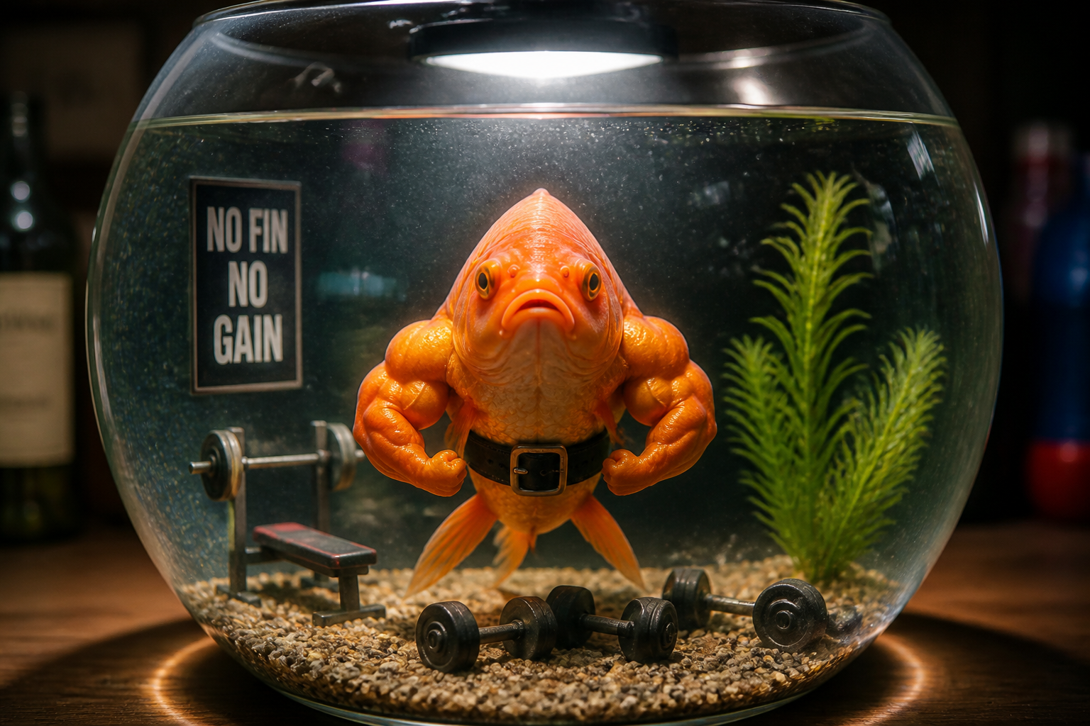 Goldfish gym session