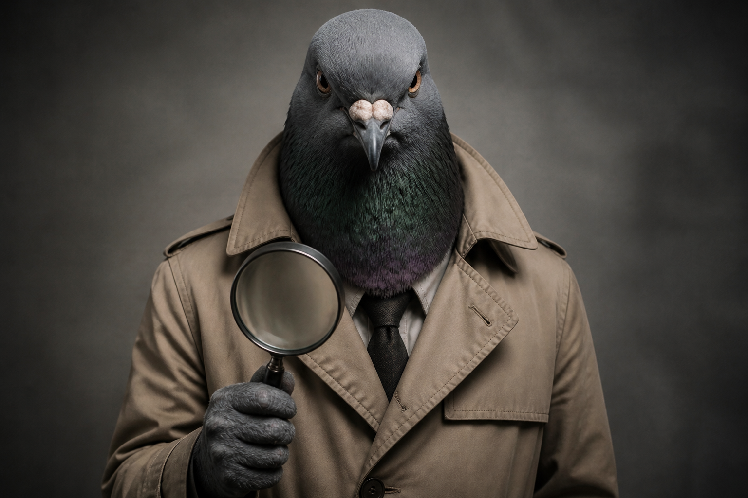 Pigeon detective portrait