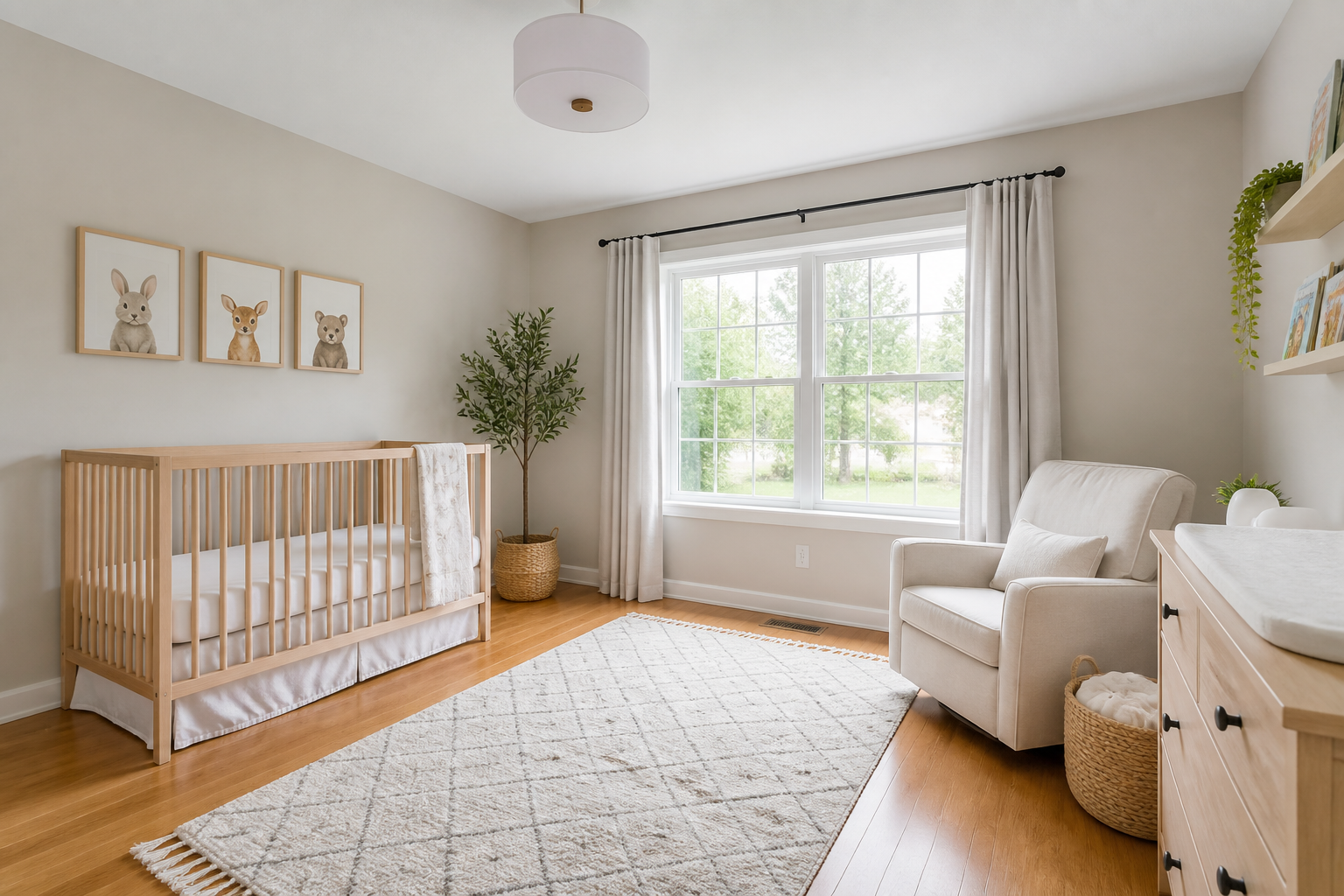 Furnished nursery (before)