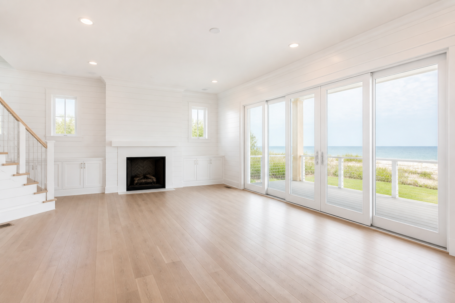 Coastal living room style (before)